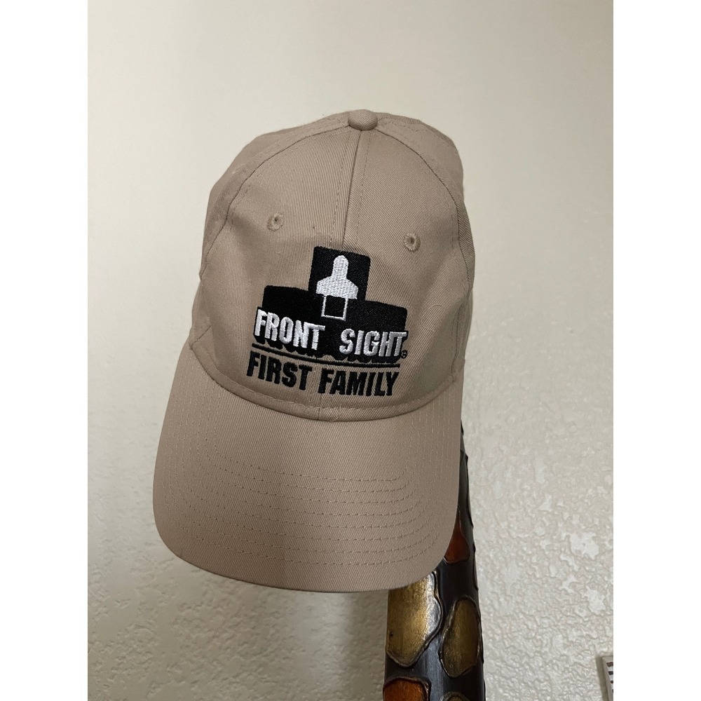 Otto Front Sight First Family Embroidered Baseball Cap Tan Khaki Adjustable Hat